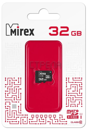 Карта памяти Mirex microSDHC 32GB Class 10 UHS-I U1 (13612-MCSUHS32)